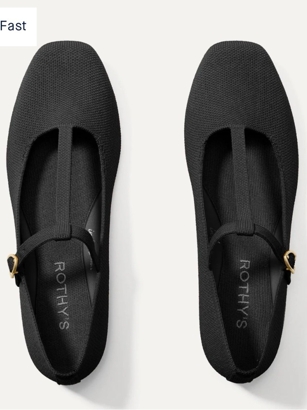 Rothy’s Black T-Strap Mary Jane Flats — Size 10 — SOLD OUT in this size! 🖤